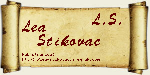 Lea Štikovac vizit kartica